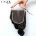 Brazilian Virgin Hair Loose Wave 4x4 Lace Closure With Baby Hair,Bleached Knots